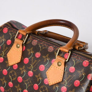 LOUIS VUITTON ルイヴィトン 村上隆 モノグラム・チェリー スピーディ25 ハンドバッグ M95009 美品 中古 4a006113