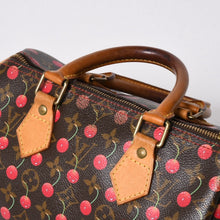 画像をギャラリービューアに読み込む, LOUIS VUITTON ルイヴィトン 村上隆 モノグラム・チェリー スピーディ25 ハンドバッグ M95009 美品 中古 4a006113
