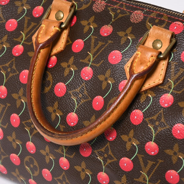 LOUIS VUITTON ルイヴィトン 村上隆 モノグラム・チェリー スピーディ25 ハンドバッグ M95009 美品 中古 4a006113