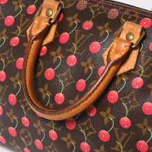 画像をギャラリービューアに読み込む, LOUIS VUITTON ルイヴィトン 村上隆 モノグラム・チェリー スピーディ25 ハンドバッグ M95009 美品 中古 4a006113