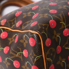 画像をギャラリービューアに読み込む, LOUIS VUITTON ルイヴィトン 村上隆 モノグラム・チェリー スピーディ25 ハンドバッグ M95009 美品 中古 4a006113