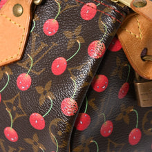 画像をギャラリービューアに読み込む, LOUIS VUITTON ルイヴィトン 村上隆 モノグラム・チェリー スピーディ25 ハンドバッグ M95009 美品 中古 4a006113