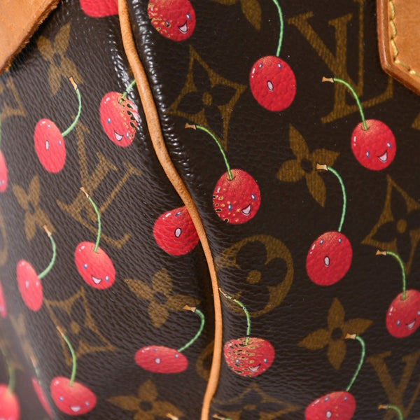 LOUIS VUITTON ルイヴィトン 村上隆 モノグラム・チェリー スピーディ25 ハンドバッグ M95009 美品 中古 4a006113