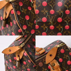 LOUIS VUITTON ルイヴィトン 村上隆 モノグラム・チェリー スピーディ25 ハンドバッグ M95009 美品 中古 4a006113