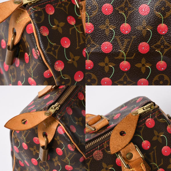 LOUIS VUITTON ルイヴィトン 村上隆 モノグラム・チェリー スピーディ25 ハンドバッグ M95009 美品 中古 4a006113