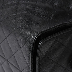極美品 CHANEL シャネル CHANEL 25 ミディアム チェーンワンショルダーバッグ AS5311 ココマーク キャビアスキン ブラック 中古 4a006147