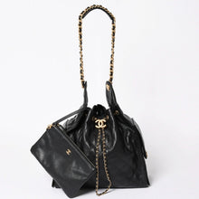 画像をギャラリービューアに読み込む, 極美品 CHANEL シャネル CHANEL 25 ミディアム チェーンワンショルダーバッグ AS5311 ココマーク キャビアスキン ブラック 中古 4a006147