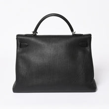 画像をギャラリービューアに読み込む, 極美品 HERMES エルメス ケリー 40 ハンドバッグ 2WAY ブラック 内縫い トゴ シルバー金具 ◻︎H刻印 中古 4a006329