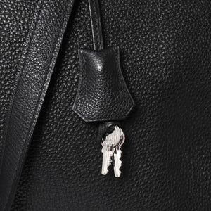 極美品 HERMES エルメス ケリー 40 ハンドバッグ 2WAY ブラック 内縫い トゴ シルバー金具 ◻︎H刻印 中古 4a006329