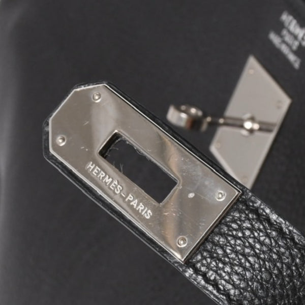 極美品 HERMES エルメス ケリー 40 ハンドバッグ 2WAY ブラック 内縫い トゴ シルバー金具 ◻︎H刻印 中古 4a006329