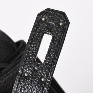 極美品 HERMES エルメス ケリー 40 ハンドバッグ 2WAY ブラック 内縫い トゴ シルバー金具 ◻︎H刻印 中古 4a006329