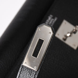 極美品 HERMES エルメス ケリー 40 ハンドバッグ 2WAY ブラック 内縫い トゴ シルバー金具 ◻︎H刻印 中古 4a006329