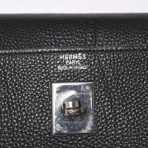 極美品 HERMES エルメス ケリー 40 ハンドバッグ 2WAY ブラック 内縫い トゴ シルバー金具 ◻︎H刻印 中古 4a006329