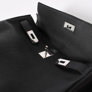 極美品 HERMES エルメス ケリー 40 ハンドバッグ 2WAY ブラック 内縫い トゴ シルバー金具 ◻︎H刻印 中古 4a006329