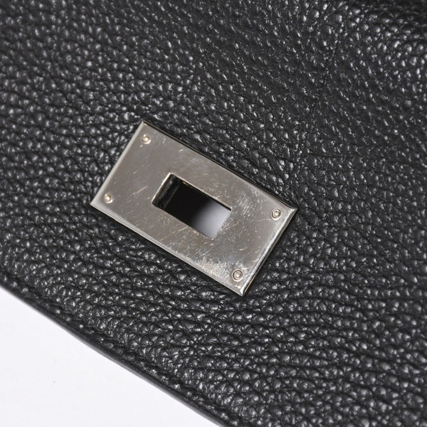 極美品 HERMES エルメス ケリー 40 ハンドバッグ 2WAY ブラック 内縫い トゴ シルバー金具 ◻︎H刻印 中古 4a006329