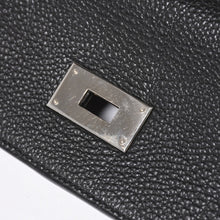 画像をギャラリービューアに読み込む, 極美品 HERMES エルメス ケリー 40 ハンドバッグ 2WAY ブラック 内縫い トゴ シルバー金具 ◻︎H刻印 中古 4a006329
