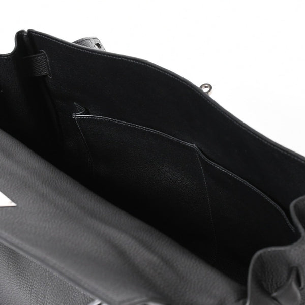 極美品 HERMES エルメス ケリー 40 ハンドバッグ 2WAY ブラック 内縫い トゴ シルバー金具 ◻︎H刻印 中古 4a006329