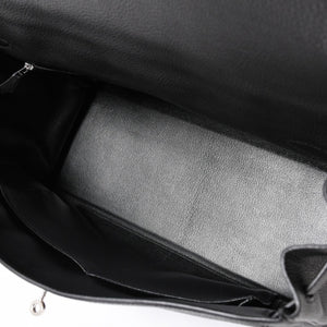 極美品 HERMES エルメス ケリー 40 ハンドバッグ 2WAY ブラック 内縫い トゴ シルバー金具 ◻︎H刻印 中古 4a006329