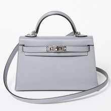 画像をギャラリービューアに読み込む, 新品同様 HERMES エルメス MINI KELLY II ミニケリーⅡ 2WAYバッグ ヴォーマダム グリパンタン パラジウム金具 K刻印 2025年製 中古 4a006257