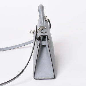 新品同様 HERMES エルメス MINI KELLY 2 ミニケリー2 2WAYバッグ ヴォーマダム グリパンタン パラジウム金具 K刻印 2025年製 中古 4a006257