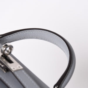 新品同様 HERMES エルメス MINI KELLY 2 ミニケリー2 2WAYバッグ ヴォーマダム グリパンタン パラジウム金具 K刻印 2025年製 中古 4a006257