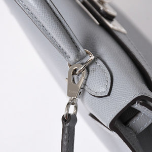 新品同様 HERMES エルメス MINI KELLY 2 ミニケリー2 2WAYバッグ ヴォーマダム グリパンタン パラジウム金具 K刻印 2025年製 中古 4a006257