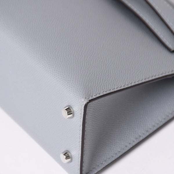 新品同様 HERMES エルメス MINI KELLY 2 ミニケリー2 2WAYバッグ ヴォーマダム グリパンタン パラジウム金具 K刻印 2025年製 中古 4a006257