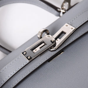 新品同様 HERMES エルメス MINI KELLY 2 ミニケリー2 2WAYバッグ ヴォーマダム グリパンタン パラジウム金具 K刻印 2025年製 中古 4a006257