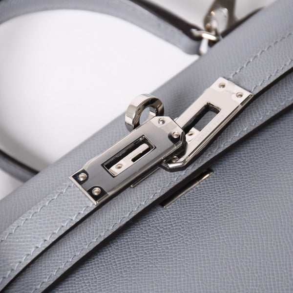 新品同様 HERMES エルメス MINI KELLY 2 ミニケリー2 2WAYバッグ ヴォーマダム グリパンタン パラジウム金具 K刻印 2025年製 中古 4a006257