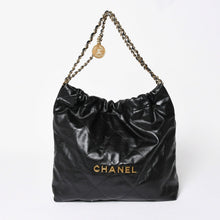 画像をギャラリービューアに読み込む, 新品同様 CHANEL シャネル CHANEL 22 ミディアム チェーンワンショルダーバッグ AS3261 ココマーク シャイニーカーフスキン 中古 4a006150