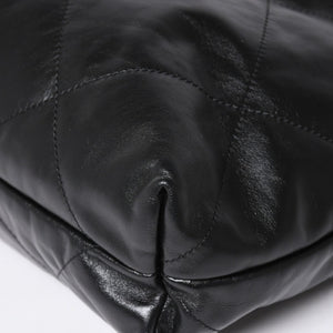 新品同様 CHANEL シャネル CHANEL 22 ミディアム チェーンワンショルダーバッグ AS3261 ココマーク シャイニーカーフスキン 中古 4a006150