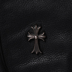 極美品 CHROME HEARTS クロムハーツ Gunslinger Messenger Bag スモールCHクロス ガンスリンガー メッセンジャーバッグ ショルダーバッグ ブラック 中古 4a006155