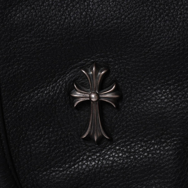 極美品 CHROME HEARTS クロムハーツ Gunslinger Messenger Bag スモールCHクロス ガンスリンガー メッセンジャーバッグ ショルダーバッグ ブラック 中古 4a006155