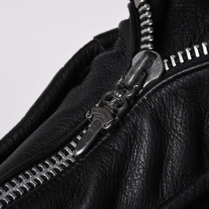 極美品 CHROME HEARTS クロムハーツ Gunslinger Messenger Bag スモールCHクロス ガンスリンガー メッセンジャーバッグ ショルダーバッグ ブラック 中古 4a006155