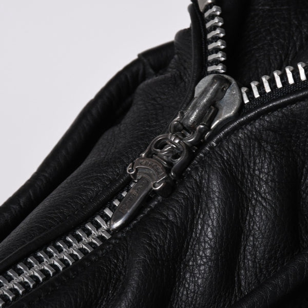 極美品 CHROME HEARTS クロムハーツ Gunslinger Messenger Bag スモールCHクロス ガンスリンガー メッセンジャーバッグ ショルダーバッグ ブラック 中古 4a006155