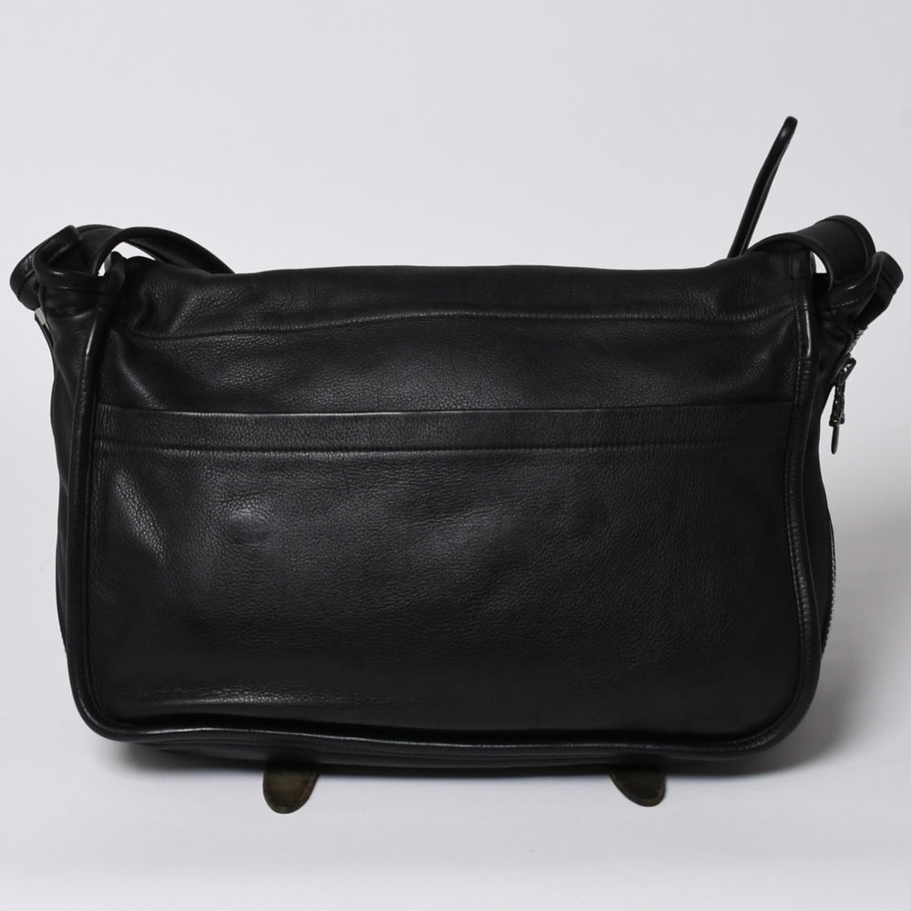 極美品 CHROME HEARTS クロムハーツ Gunslinger Messenger Bag スモールCHクロス ガンスリンガー メッセンジャーバッグ ショルダーバッグ ブラック 中古 4a006155