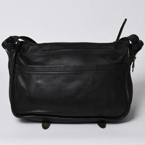 極美品 CHROME HEARTS クロムハーツ Gunslinger Messenger Bag スモールCHクロス ガンスリンガー メッセンジャーバッグ ショルダーバッグ ブラック 中古 4a006155