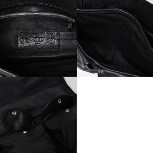 極美品 CHROME HEARTS クロムハーツ Gunslinger Messenger Bag スモールCHクロス ガンスリンガー メッセンジャーバッグ ショルダーバッグ ブラック 中古 4a006155
