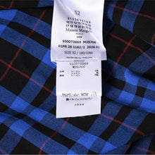 画像をギャラリービューアに読み込む, 新品同様 Maison Margiela メゾン マルジェラ SS26 フェイデッド チェックシャツ S50DT0069 ブルー サイズ52 中古 4a006128