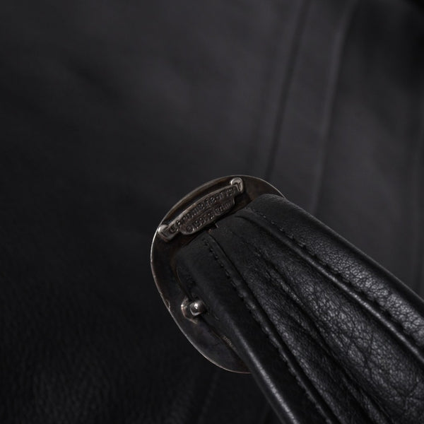 極美品 CHROME HEARTS クロムハーツ Gunslinger Messenger Bag スモールCHクロス ガンスリンガー メッセンジャーバッグ ショルダーバッグ ブラック 中古 4a006155