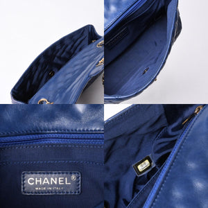 CHANEL シャネル チェーンショルダーバッグ マトラッセ25 バレンタイン限定 ココマーク ラムスキン ブルー 13番台 美品 中古 4a000617