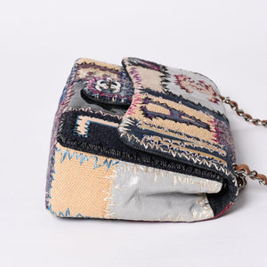 Very Good Condition CHANEL CHANEL Deca Matelasse 30 S Flap W Chain Shoulder Bag No. 16 Coco Mark Patchwork Stitch Used 4a000616