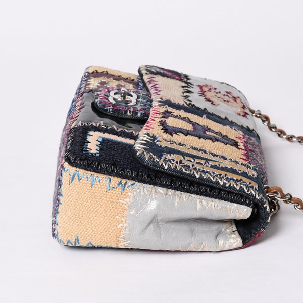 Very Good Condition CHANEL CHANEL Deca Matelasse 30 S Flap W Chain Shoulder Bag No. 16 Coco Mark Patchwork Stitch Used 4a000616