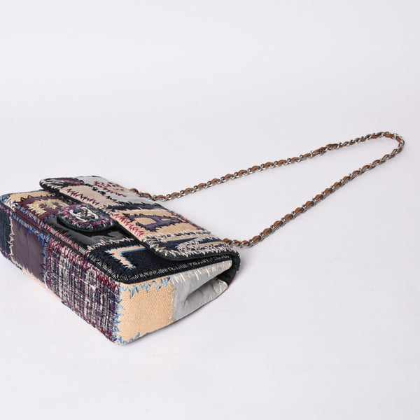 Very Good Condition CHANEL CHANEL Deca Matelasse 30 S Flap W Chain Shoulder Bag No. 16 Coco Mark Patchwork Stitch Used 4a000616