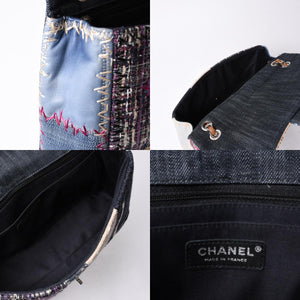 Very Good Condition CHANEL CHANEL Deca Matelasse 30 S Flap W Chain Shoulder Bag No. 16 Coco Mark Patchwork Stitch Used 4a000616