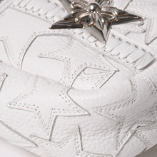 画像をギャラリービューアに読み込む, 極美品 CHROME HEARTS クロムハーツ TAKA MINI タカ ミニ ショルダーバッグ ラスベガス限定 スターパッチ スター装飾 ホワイト 中古 4a006160