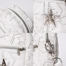 画像をギャラリービューアに読み込む, 極美品 CHROME HEARTS クロムハーツ TAKA MINI タカ ミニ ショルダーバッグ ラスベガス限定 スターパッチ スター装飾 ホワイト 中古 4a006160