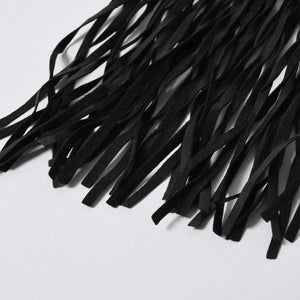 CHROME HEARTS クロムハーツ FLAT HIPPIE W/FRINGE フラットヒッピー フリンジ ショルダーバッグ セメタリークロスパッチ 美品 中古 4a006163