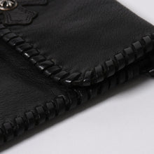 画像をギャラリービューアに読み込む, CHROME HEARTS クロムハーツ FLAT HIPPIE W/FRINGE フラットヒッピー フリンジ ショルダーバッグ セメタリークロスパッチ 美品 中古 4a006163