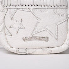画像をギャラリービューアに読み込む, 極美品 CHROME HEARTS クロムハーツ TAKA MINI タカ ミニ ショルダーバッグ ラスベガス限定 スターパッチ スター装飾 ホワイト 中古 4a006160